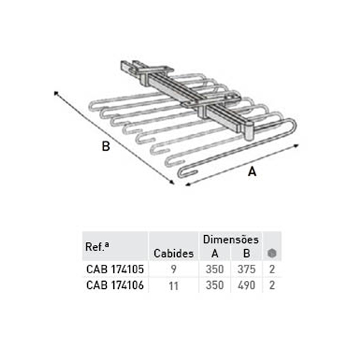 Cabide extra�vel para cal�as